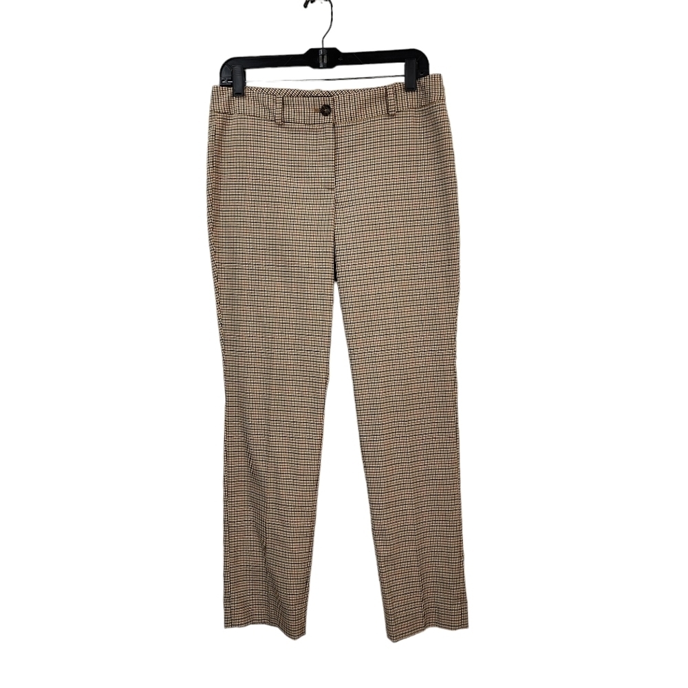 Talbots Women's Check Straight Leg Pants Academia - 6P